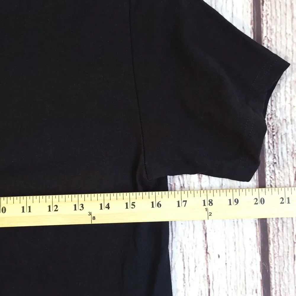 Euro Cotton Comfort Black Axolotl Glow Mexican Reptile T-Shirt Mens S Crew Neck